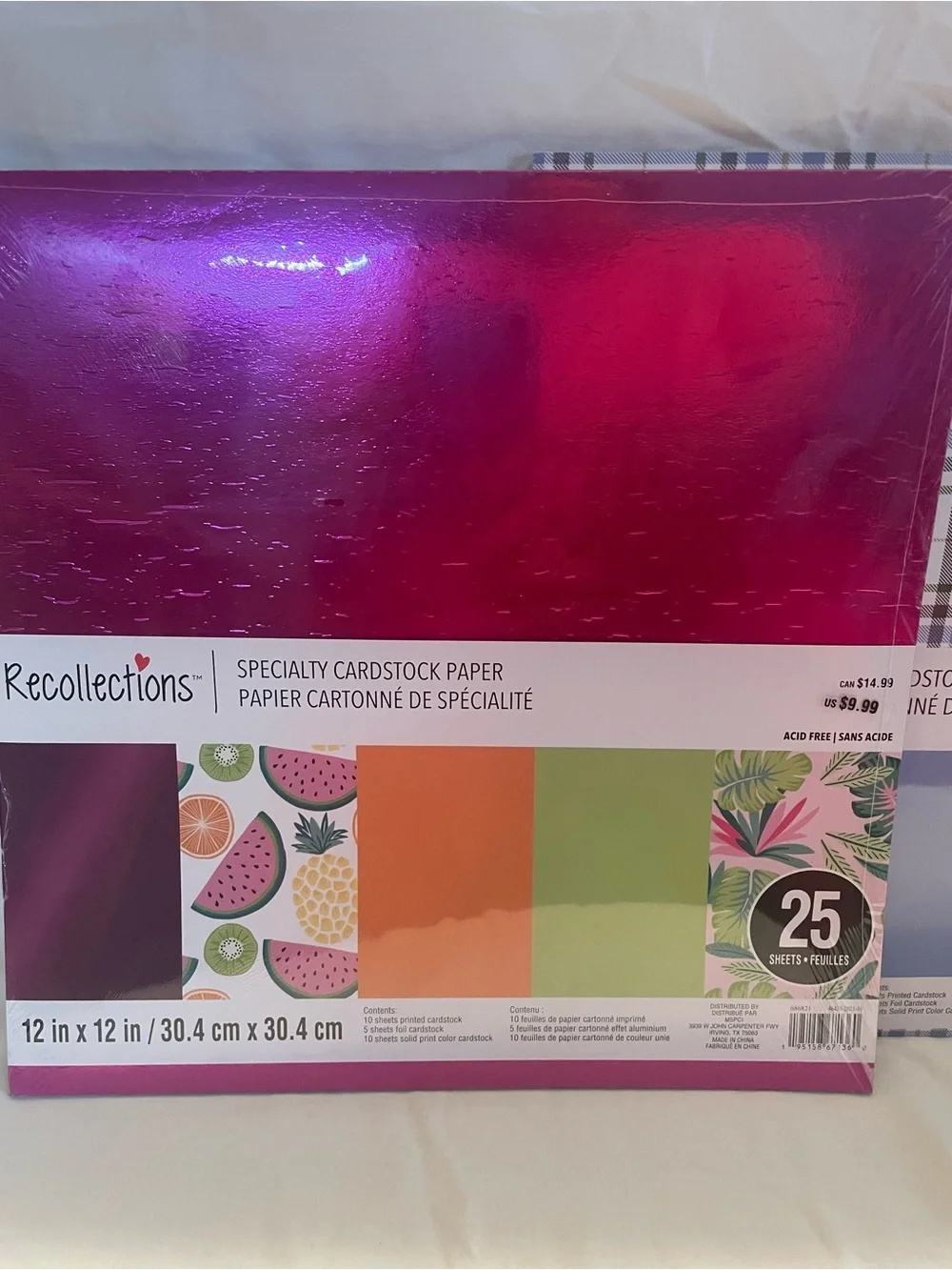 NWT Set of 2 Recollections Cardstock Pack - Picture 2 of 8